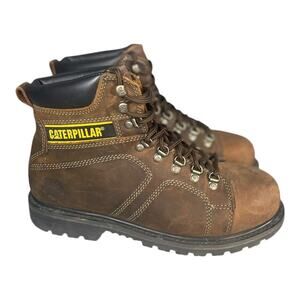 Caterpillar Men’s Idaho Steel Toe 6” Waterproof Work Boots Size-11 Wide